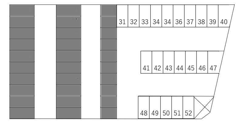 岡田駐車場の駐車配置図