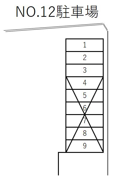 No.12駐車場の駐車配置図