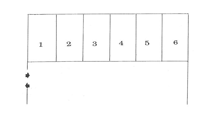 M・パーキングの駐車配置図