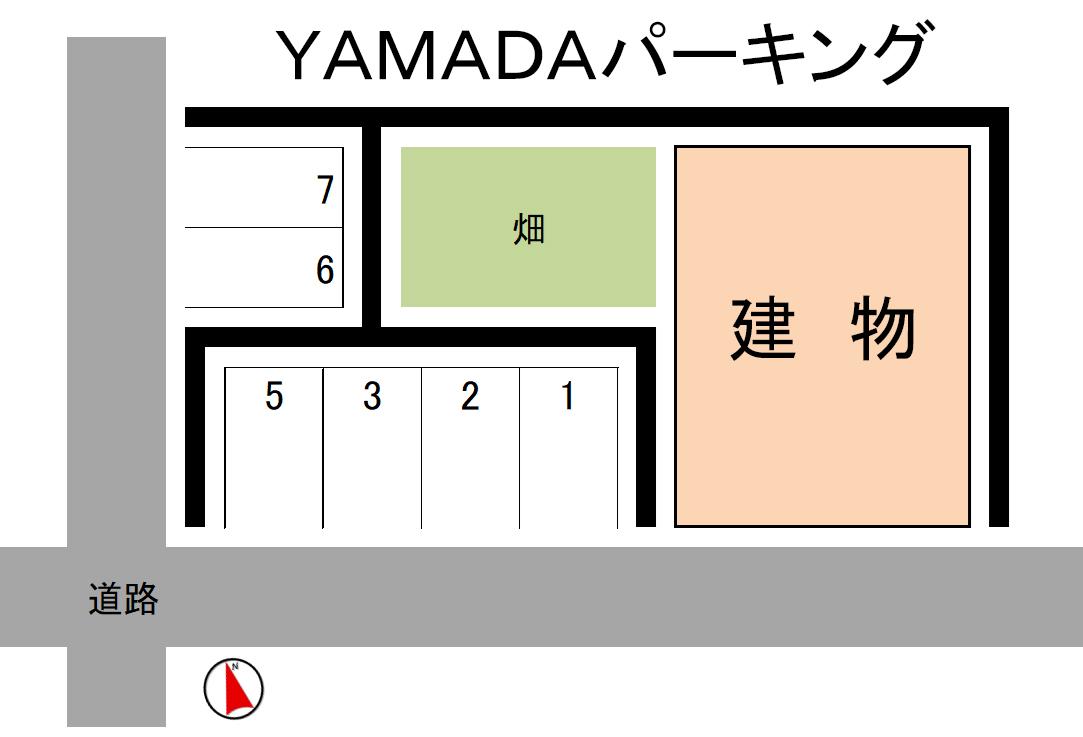 YAMADAパーキングの駐車配置図