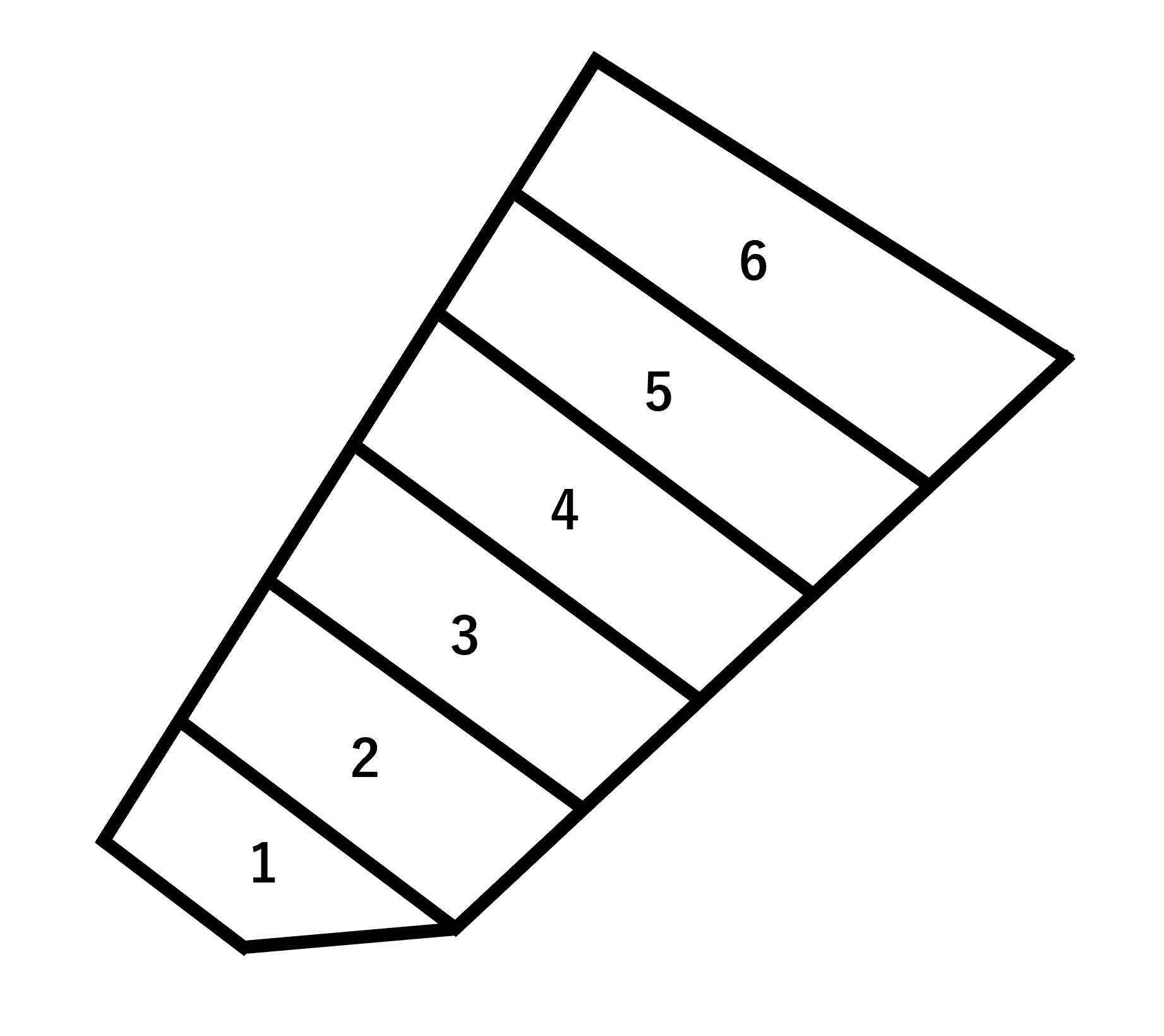 久富管理駐車場の駐車配置図