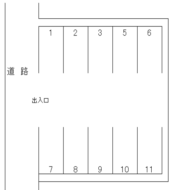 大宝三丁目駐車場の駐車配置図