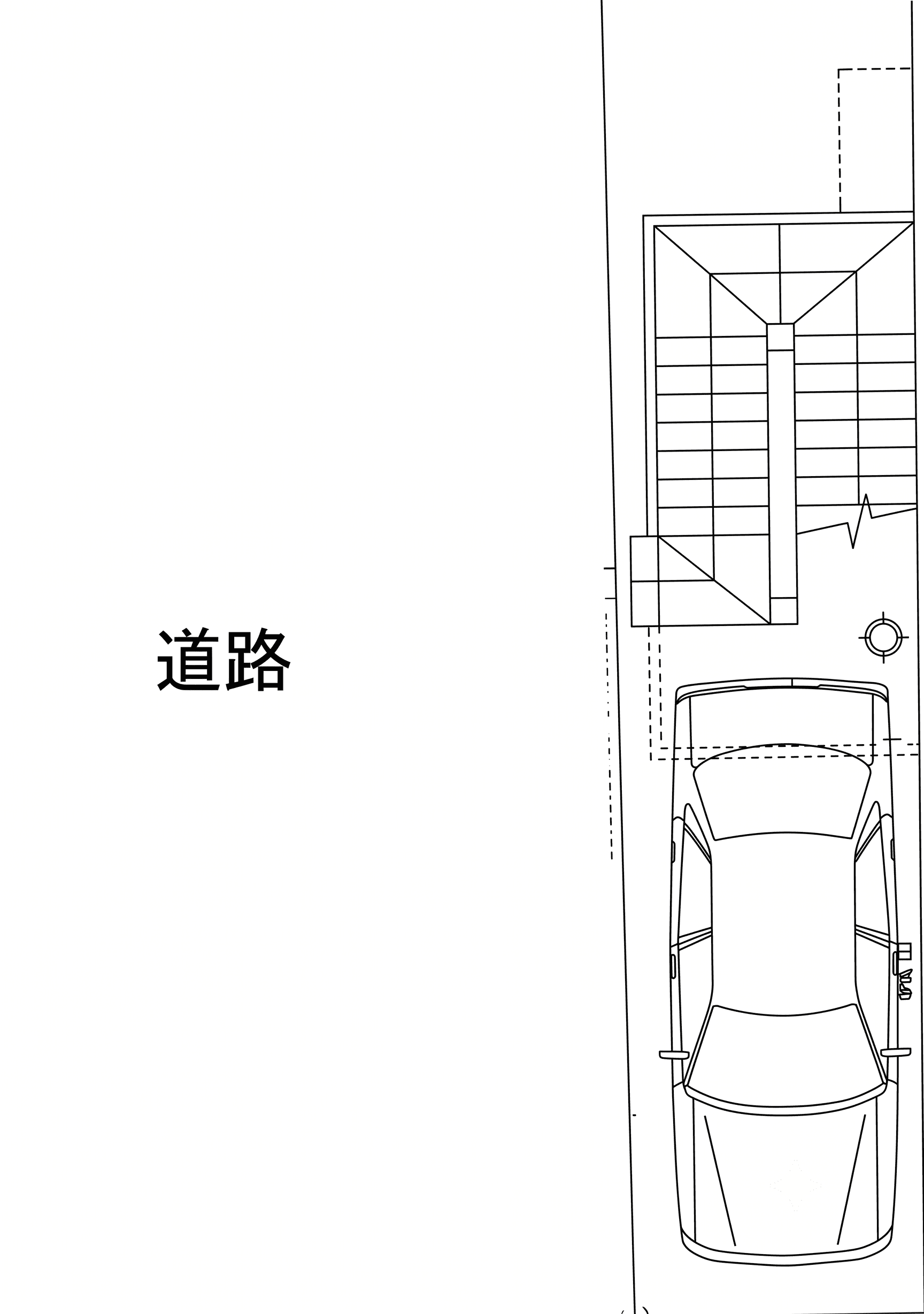 後藤ハイツ駐車場の駐車配置図