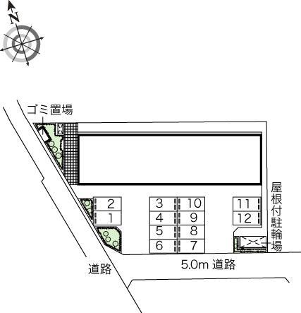 ミレーユ(44247)の駐車配置図