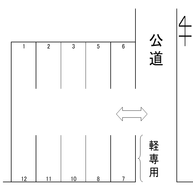 セントラルパーキングの駐車配置図