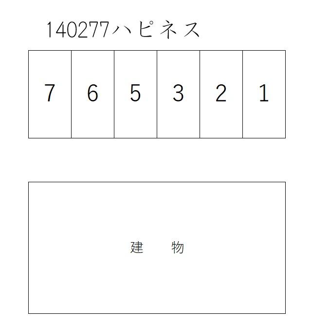 ハピネスの駐車配置図