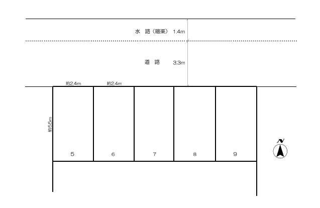 東玉川S第2駐車場の駐車配置図