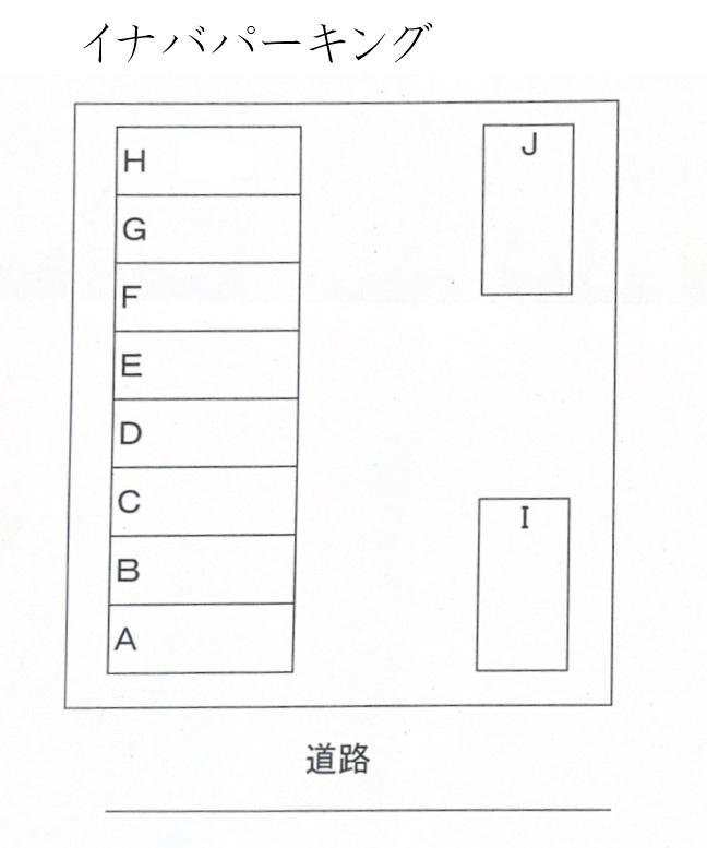 イナバパーキングの駐車配置図