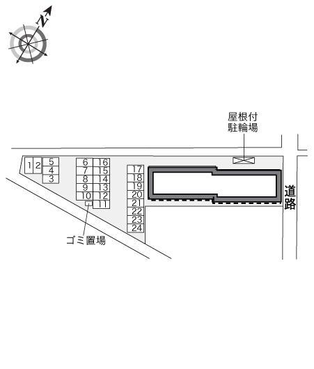 ドリームハウス 愛野(33537)の駐車配置図