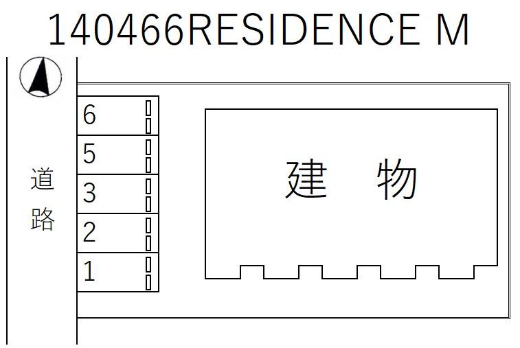 RESIDENCE Mの駐車配置図