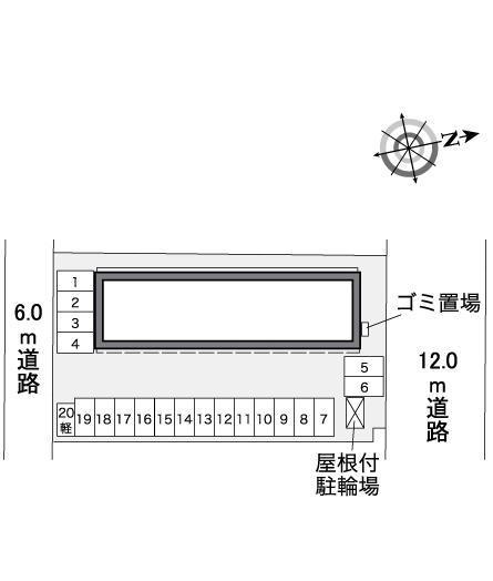 一本木(36685)の駐車配置図