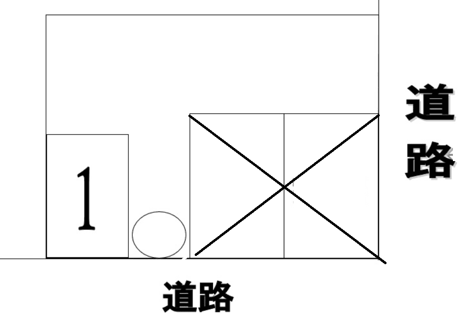 新城駐車場(大道)の駐車配置図