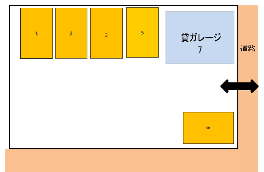 針崎2丁目駐車場の駐車配置図
