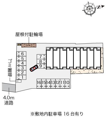 クレイノフローレ(56442)の駐車配置図