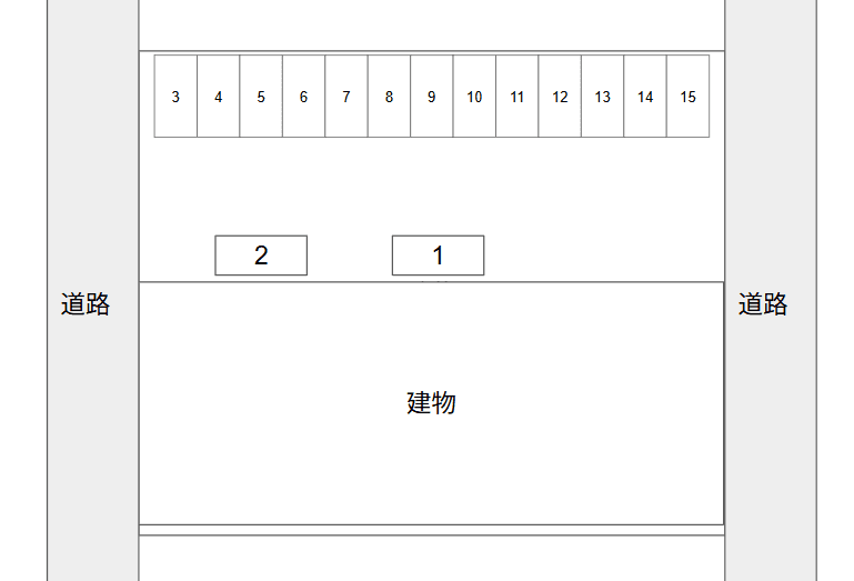 アスピリア felicitas 駐車場の駐車配置図