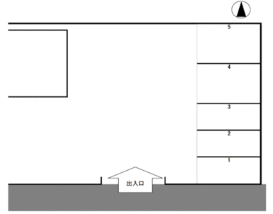増楽町 KZ4 駐車場の駐車配置図