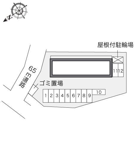 晴屋(24102)の駐車配置図