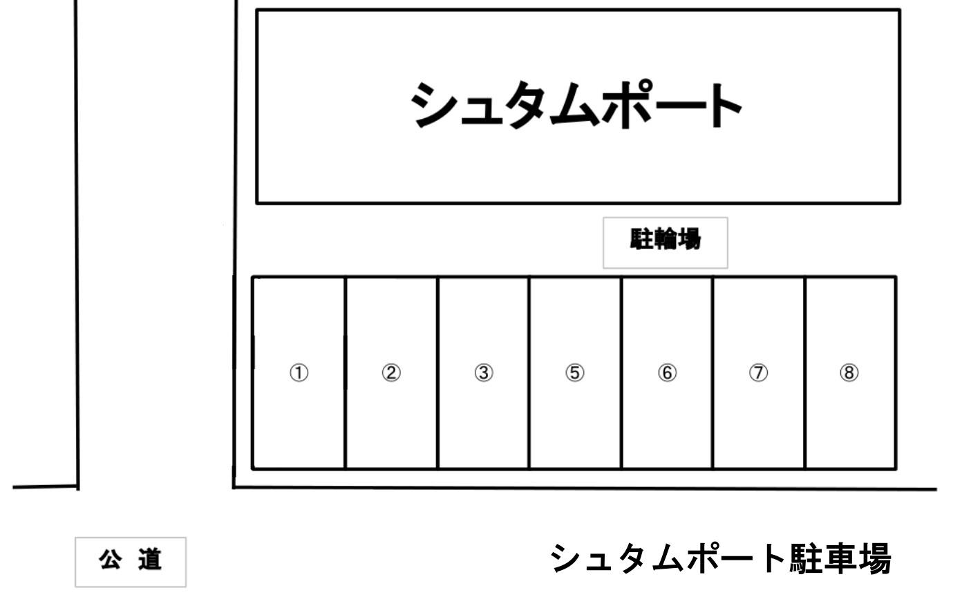 シュタムポート駐車場の駐車配置図