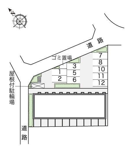 加古川EASTⅡ(14677)の駐車配置図