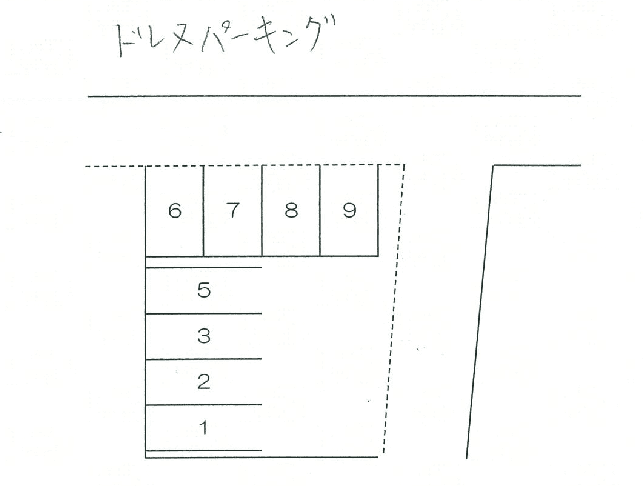 ドレメパーキングの駐車配置図