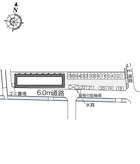 ヴィラ小松島(20955)の駐車配置図