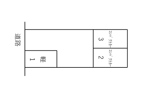 沼間一丁目駐車場の駐車配置図