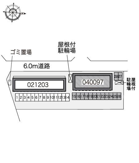 ミニョンヌ(40097)の駐車配置図