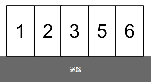 若宮町5丁目駐車場の駐車配置図
