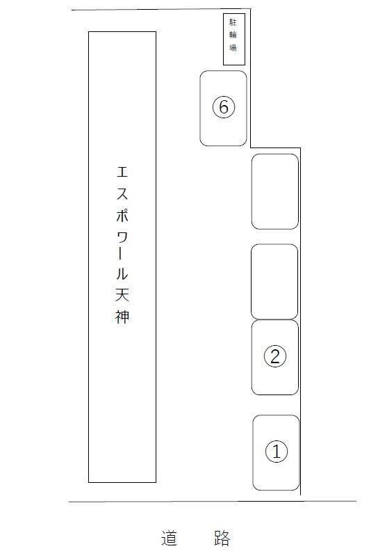 エスポワール天神駐車場の駐車配置図