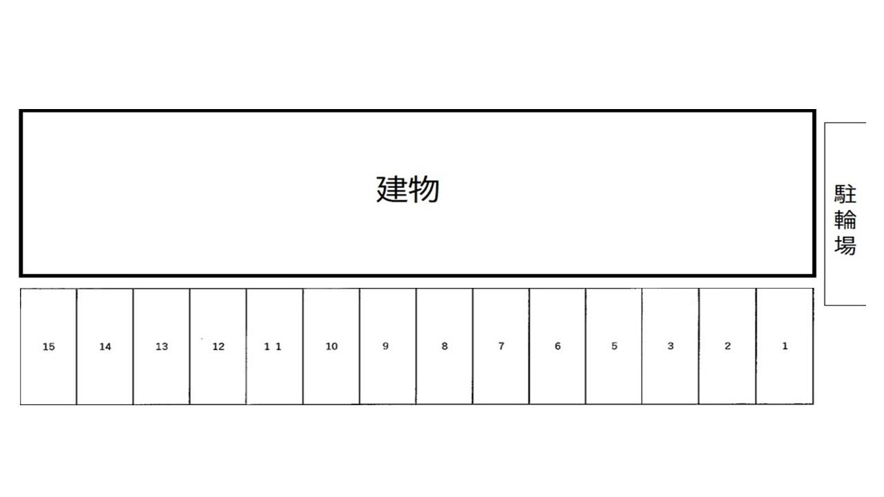 クレール薬師台壱番館の駐車配置図