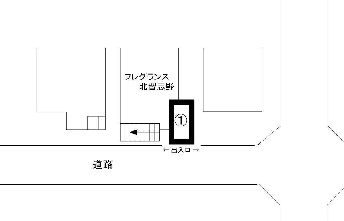 フレグランス北習志野駐車場の駐車配置図