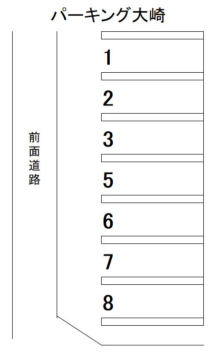 パーキング大崎の駐車配置図