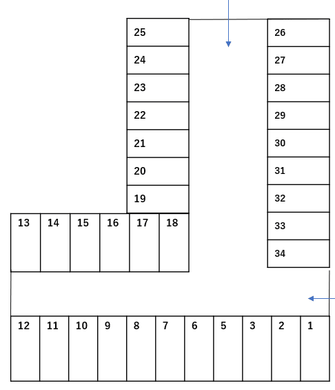 ホーム不動産パーキング27の駐車配置図