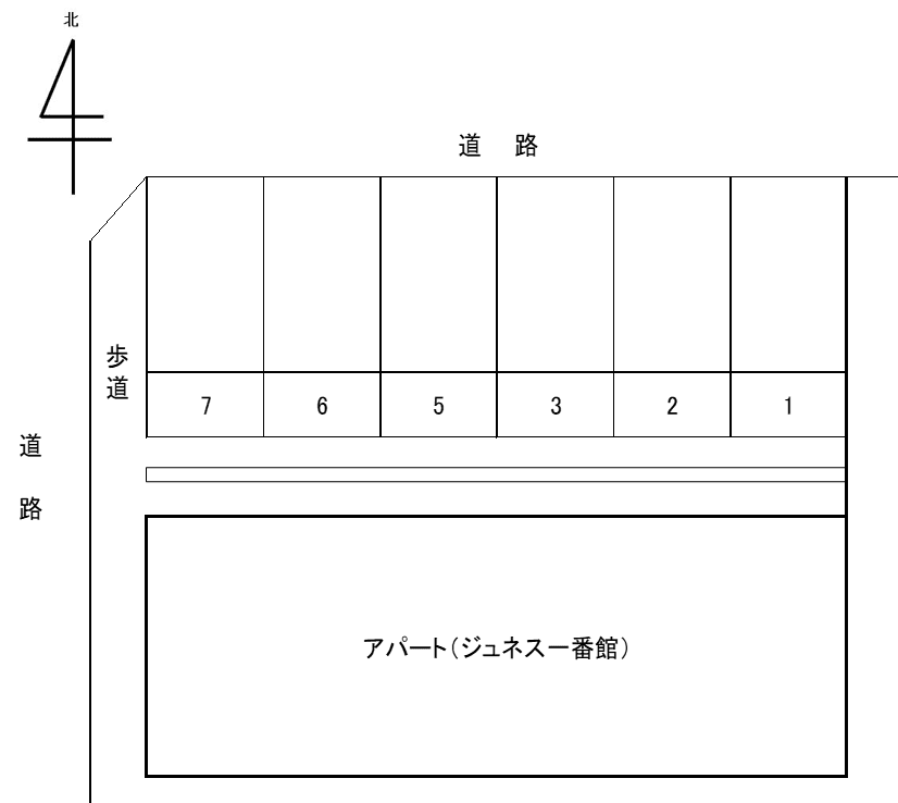 熱田一番駐車場の駐車配置図