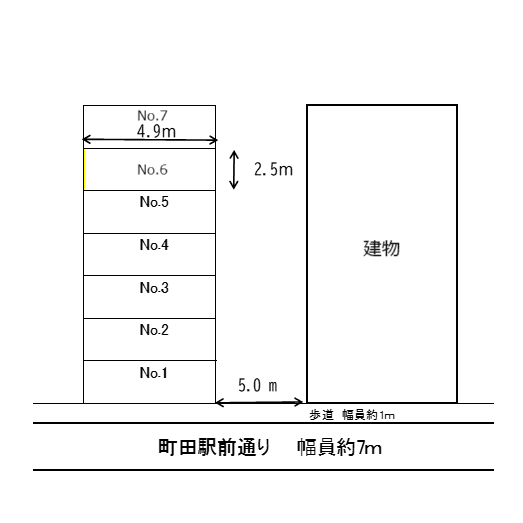 プリマベラ駐車場の駐車配置図