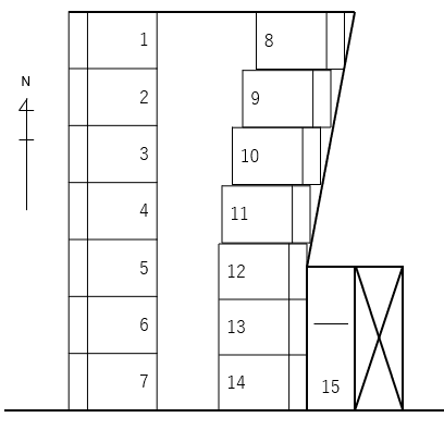 ゴロオパーキングの駐車配置図