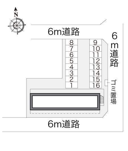 蘇我加藤(14742)の駐車配置図
