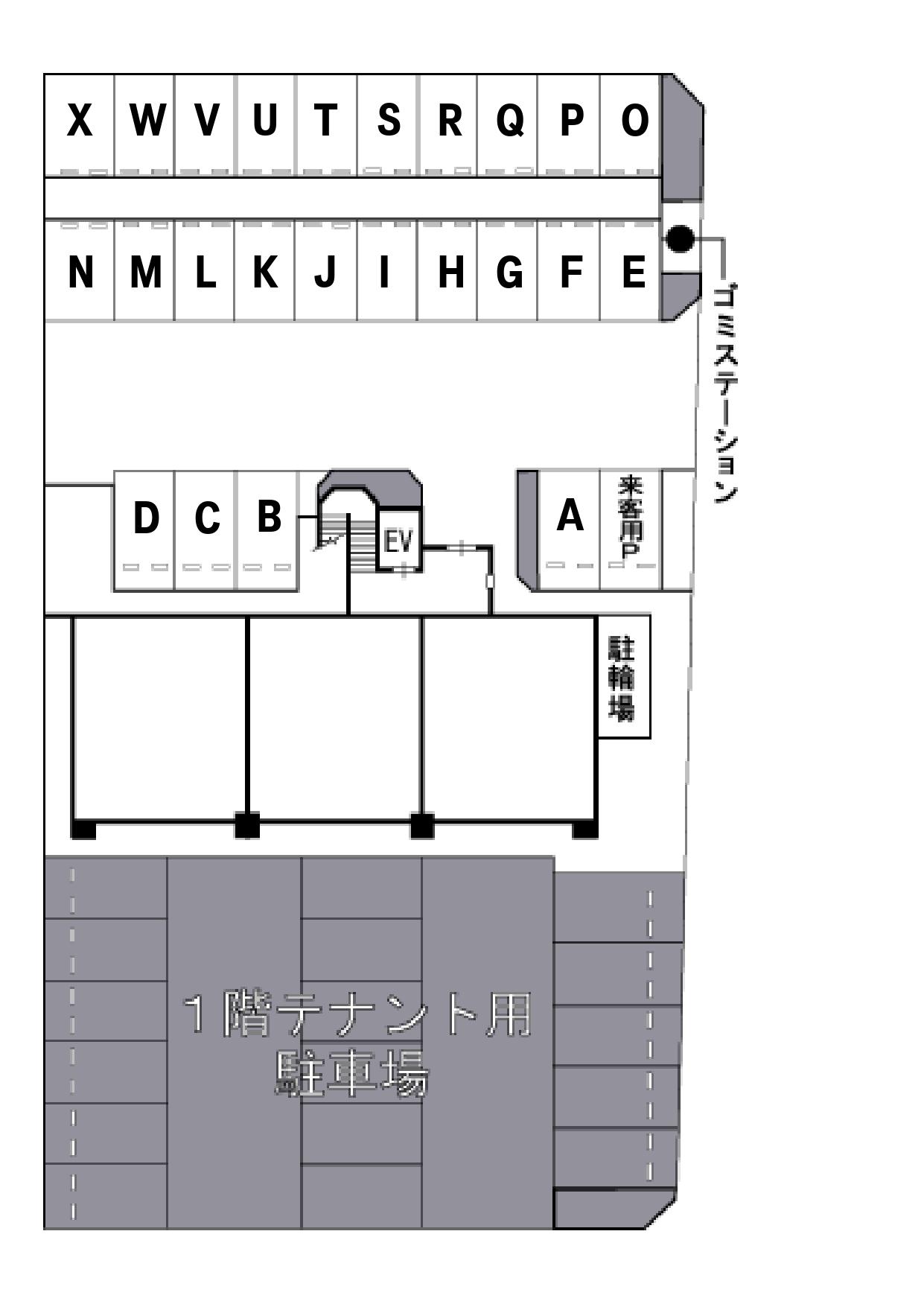maison de reve 駐車場の駐車配置図