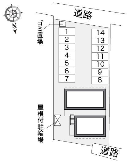 サントピア(31021)の駐車配置図