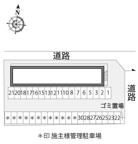 志度(13614)の駐車配置図