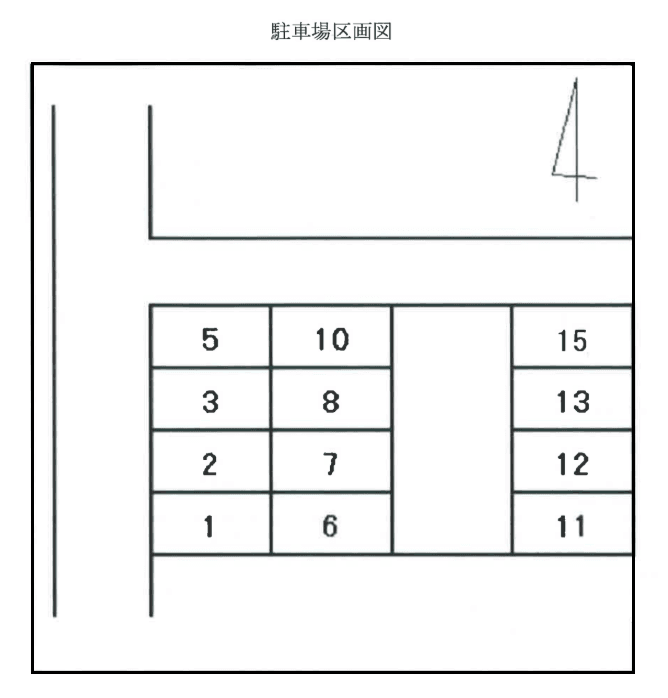 佐々木宮脇町駐車場の駐車配置図