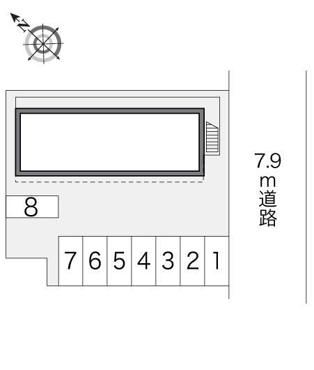 加賀野壱番館(21463)の駐車配置図
