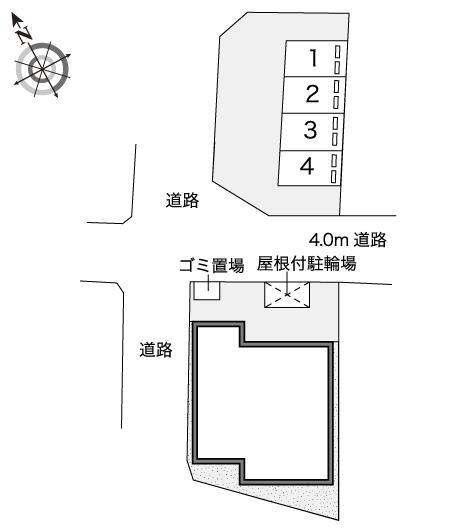 SUN西河原(44202) 敷地外駐車場の駐車配置図