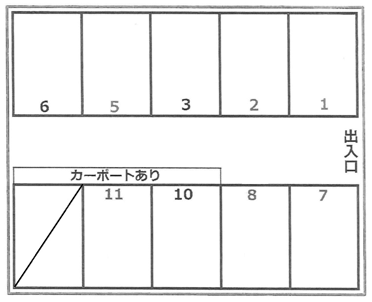 325駐車場の駐車配置図