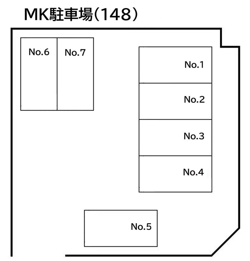 MK駐車場の駐車配置図