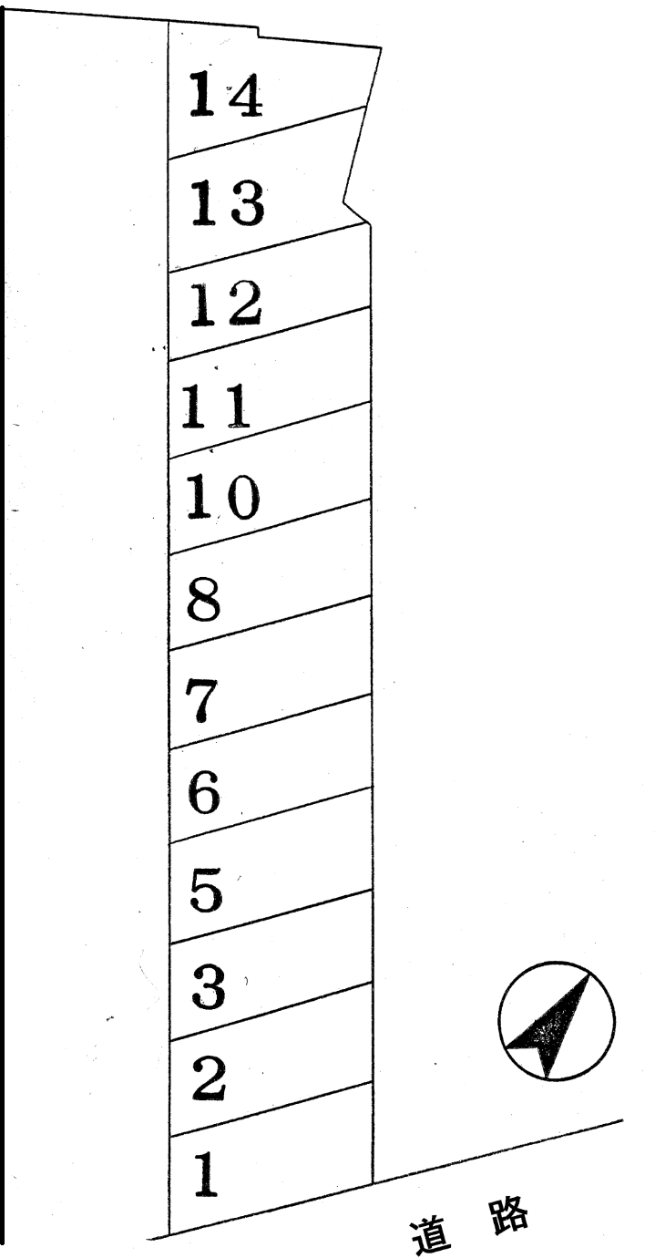 バンノパーキングの駐車配置図