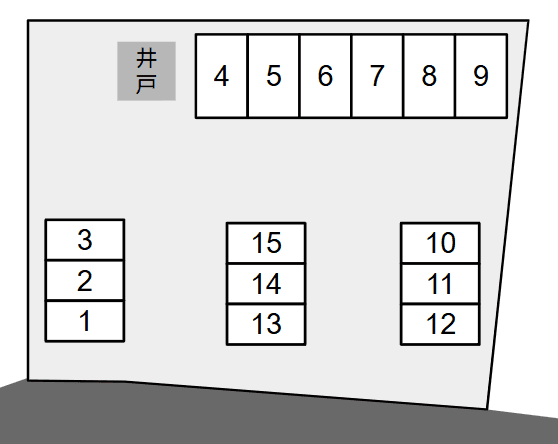 与儀85パーキングの駐車配置図