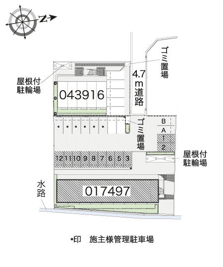 ヴァンベールⅡ(17497)の駐車配置図