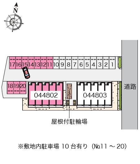クローナB(44802)の駐車配置図