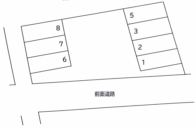 高砂7-10駐車場の駐車配置図